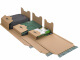 295x192x185 mm, Blitzbodenkarton mit Doppelwelle