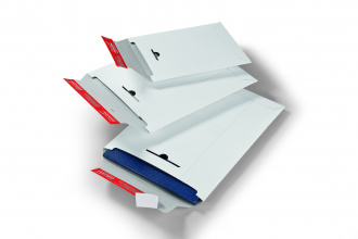 285x370x30 mm Vollpapp-Versandtasche weiß